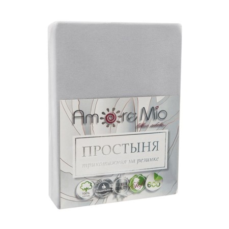 AMORE Mio elastic sheet, size 160x200x20 cm, gray color-2
