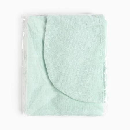 SUCH STOPS SAME AND I: PAREO towel 68*150cm + Chalma, central al-turquoise, 100%HL, 320 g/m2-10
