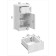 Chest of drawers, 350 × 360 × 730 mm, milk