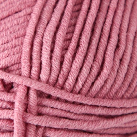Yarn "Jeans plus" 55% cotton, 45% acrylic 160m/100g (65 dusty rose)-2
