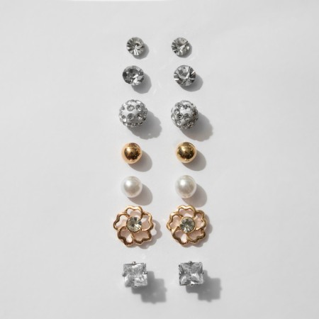 Pusets 7 pairs "For every day" set party, color mix-4