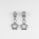 Automatic castle for metal zippers, No. 3, decorative, 10 pcs, Nickel color