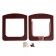 Animal door with 4 modes, opening 15x15.5 (total 22.5x20 cm), dark brown