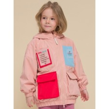 Vetrovka for girls, height 116 cm, peach color