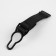 Flasp for stockings, with an extension cord, metal, 1.2 × 7.8 cm, 4 pcs, black color