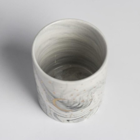 Ceramic glass with embossing, "Moon", 8 x 9.5 cm-2