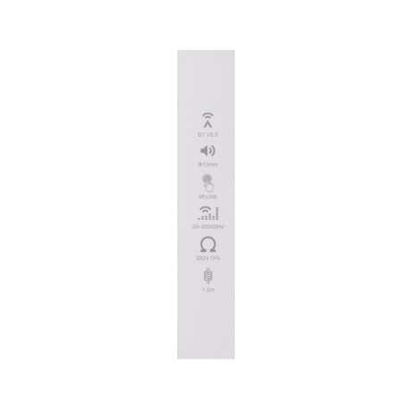 Headphones Borofone BM30 Max Acoustic, inserts, microphone, Lightning, 1.2 m cable, white-10