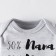 Body with Dl. Rukav crumb I "love mom and dad", gray, r.22, height 62-68 cm