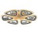 Causteen with PDU 1547/6wt LED 96W 3000-6000k Dimmer White 48x48x7 cm Bayerlux