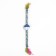 Domestican for cats "double fluff", with a ball and a sisaler winding, 32 cm, blue/white