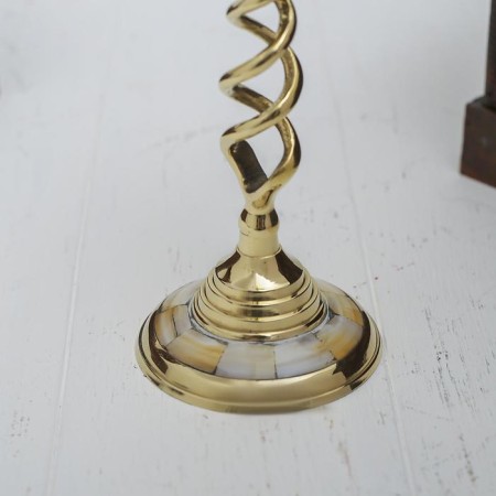Climber "Virazhi" for 1 candle, brass 7.5x7.5x20.5 cm-3
