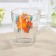 Glass mug "Tropical flowers", 250 ml, MIX drawing