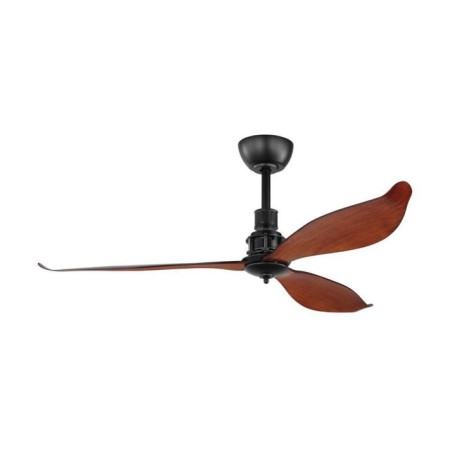 Ceiling fan with lagos 52 lamp, silver