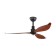Ceiling fan with lagos 52 lamp, silver