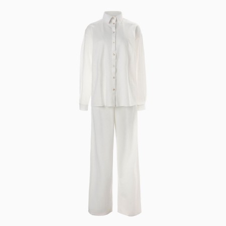Women's suit (shirt, trousers) minku color white, rr 52-7