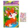 Application with rhinestones "Beautiful Fox" 14.8x21 cm