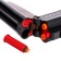 The gun "double -barreled", with sleeves, shoots soft bullets