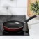 The “Expert” pan, d = 20 cm, plastic handle, anti -stick coating, burgundy color