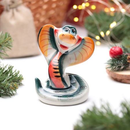 Souvenir "Snake Hera", Gzhel, Color, 11 cm-1