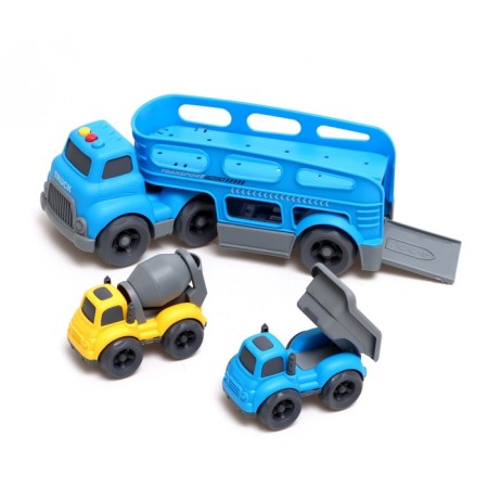 Truck truck, with 2 machines, light and sound effects-3
