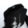 Youth bag with zipper, black color