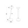 Ceiling light Technical Mod072CL-L8W3K, LED, 8 W, 90x90x330 mm, 750 lm, 3000k, white