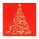 New Year's napkins Paper Home Classic "Magic spruce on red", 3 layers, 33x33 cm, 20 pcs