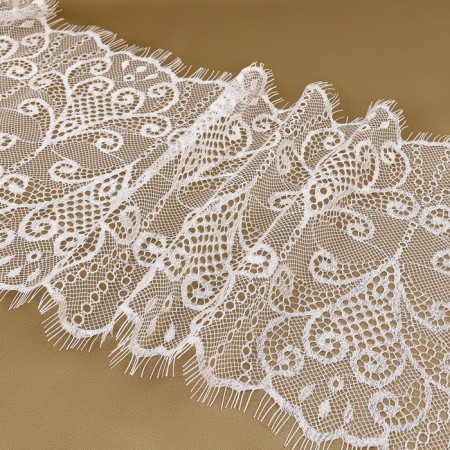 Lace cilia, 190 mm × 3 ± 0.5 m, white color-2