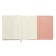 Leduced Diary A5, 160 sheets, Devente.irene, solid combined cover of artificial leather, cream block 70 g/m2, pink