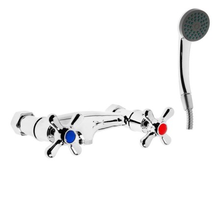 Soul mixer Zein Z80350153, Cran-Box Brass 1/2, with shower set, chrome