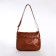 Women's bag on one shoulder, on lightning, brown color