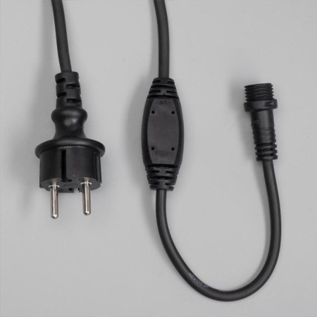 Garland "Curtain" 2 x 3 m, IP65, UMS, dark rubber thread, 760 LED, glow of multi, 220 V-3