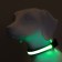 Collar with backlight Flash 3 glow modes size L, Osh 45-52 x 2.5 cm Green