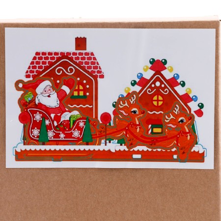 Diamond embroidery "Santa Claus in the harness" Interior decor-8
