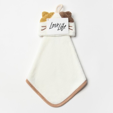 Lovelife hand towel "cat", 39x21 cm, 100% PE, microfiber 280 g/m2-4