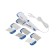 Multistayler Kelli KL-1204, 30 watts, 4 nozzles, aluminum coating, white