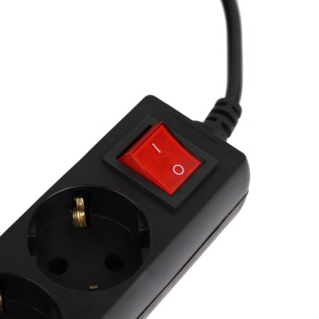 Network filter 5Bites SP4B-218 4S, 4 sockets, 1.8 m, 10 A, 3x0.75 mm2, with off., Black-2