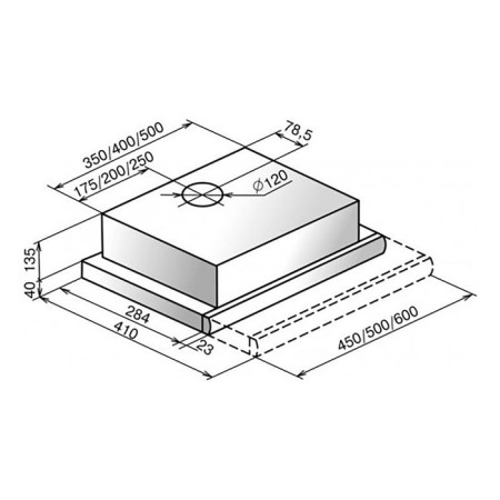 Elikor Elikor "Integra" 50p-400-B2l, built-in, 400 m3/h, 2 speeds, 50 cm, white-1