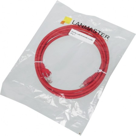 The Lanmaster Lan-PC45/U5E-2.0-RD UTP RJ-45 patch-2