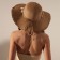 Women's hat minku "sea", size 56-58, beige color