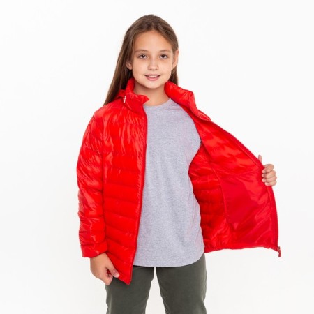 Jacket for girls, red color, height 152 cm-3