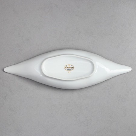 Board Salatnik, 600 ml, gold stroke, porcelain, Iran-3