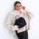 Women's bag over the shoulder Textura, small size, black color