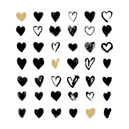 A set of napkins for setting the table "Figures of hearts", rectangular, size 32x46 cm, 4 pcs-2