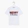 T-shirt Children's KAFTAN "Merry Christmas", size 30 (98-104), white color