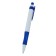 Automatic ball handle, 0.7 mm, blue rod, white case, with a rubber holder