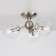 Ceiling chandelier CITILUX "Tommy" CL102131, 46x46x23.5 cm, 3x40W, E14, gray color gray