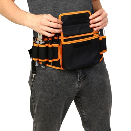 Board bag for a garden tool, on a belt, 8 pockets-1