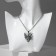 Pendant "Dragon" Muzzle, color black silver, l = 70 cm