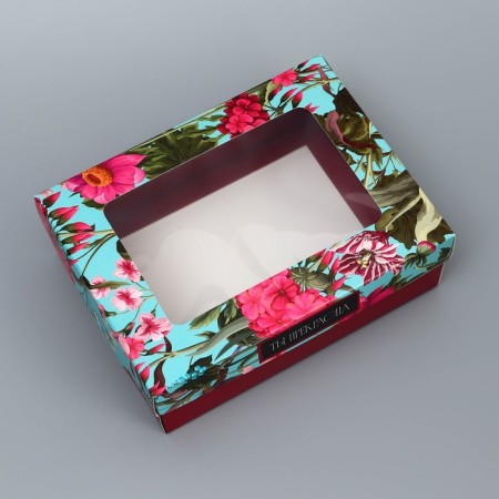 The box is folding, the lid is “you are the best!”, 16.5 x 12.5 x 5.2 cm with a window-2